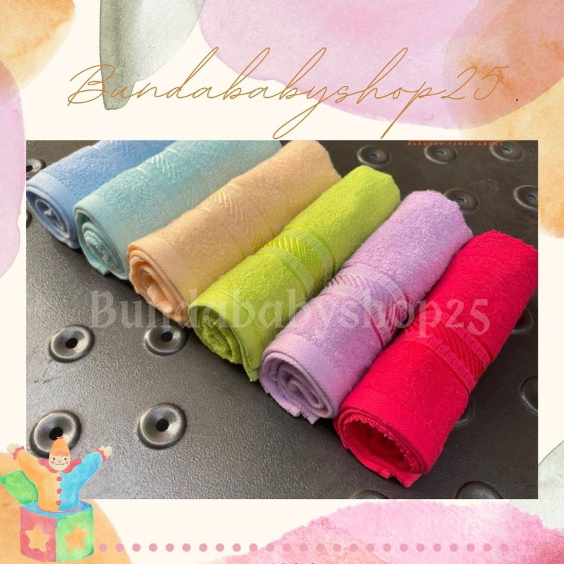 Handuk MERAH PUTIH 30x70 Sport Leher Kecil