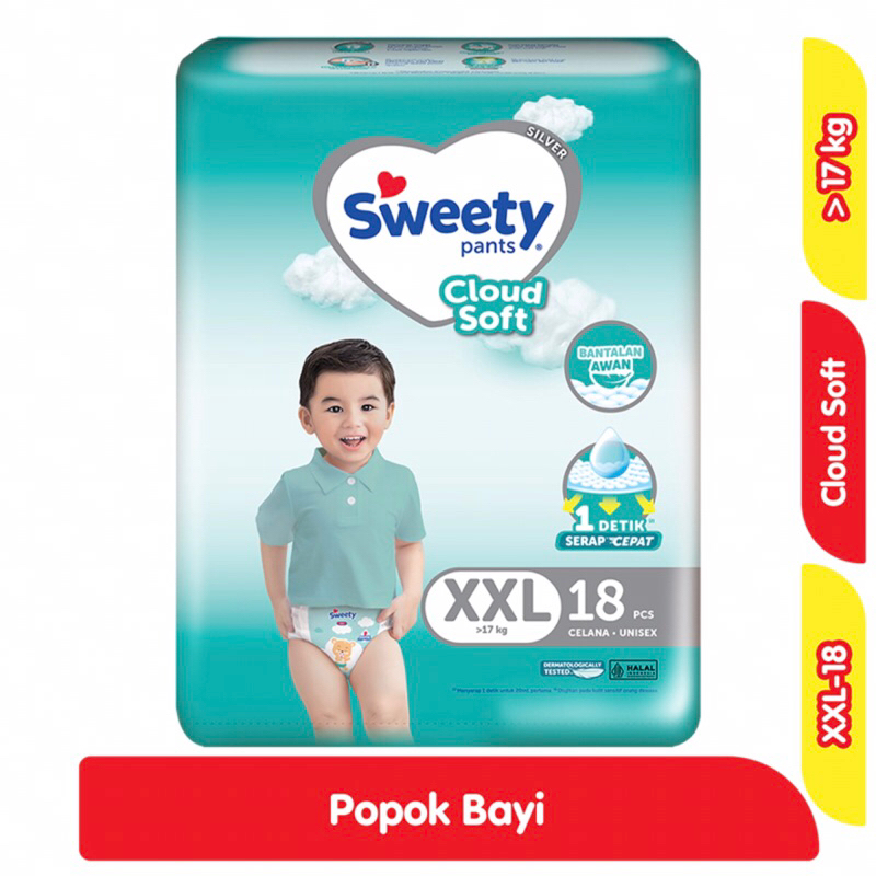 Sweety Silver Pants Popok Celana XXL-18