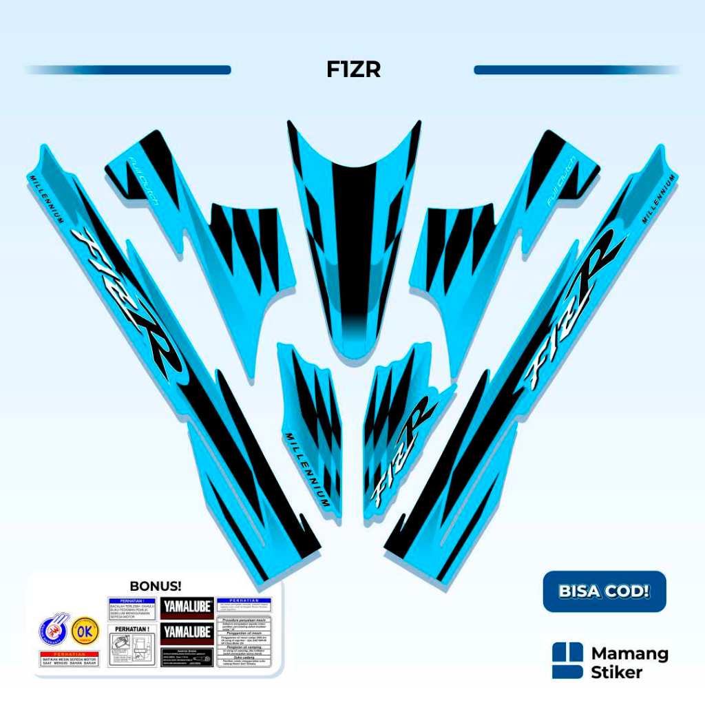 Striping Yamaha F1ZR Variasi (3) FIZ R FIZR Original 1997 1998 1999 2000 2001 2002 2003 2004 Ardath 