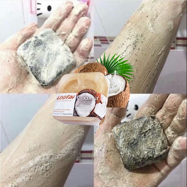 Loofah Original Pemutih badan permanen Sabun mandi Sabun Pemutih Badan 100% Glowing Sabun Mandi Muka
