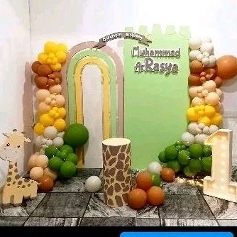 Paket Lengkap Dekor Backdrop Styrofoam 2x2m jasa dekorasi ultah aqiqah