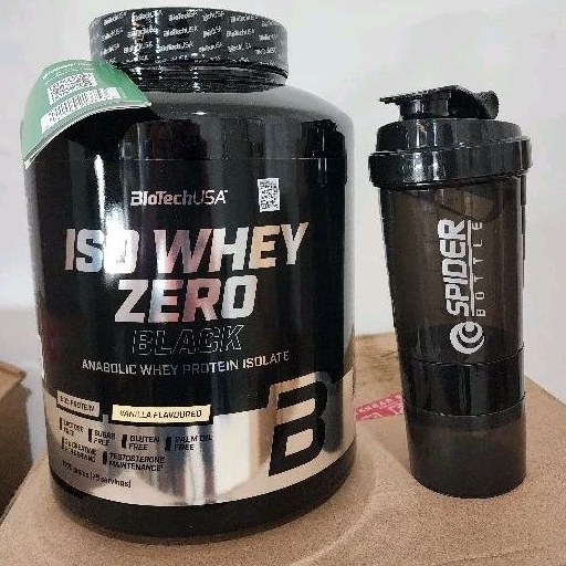 BIOTECH USA ISO WHEY ZERO BLACK 100% WHEY PROTEIN ISOLATE BPOM ORIGINAL