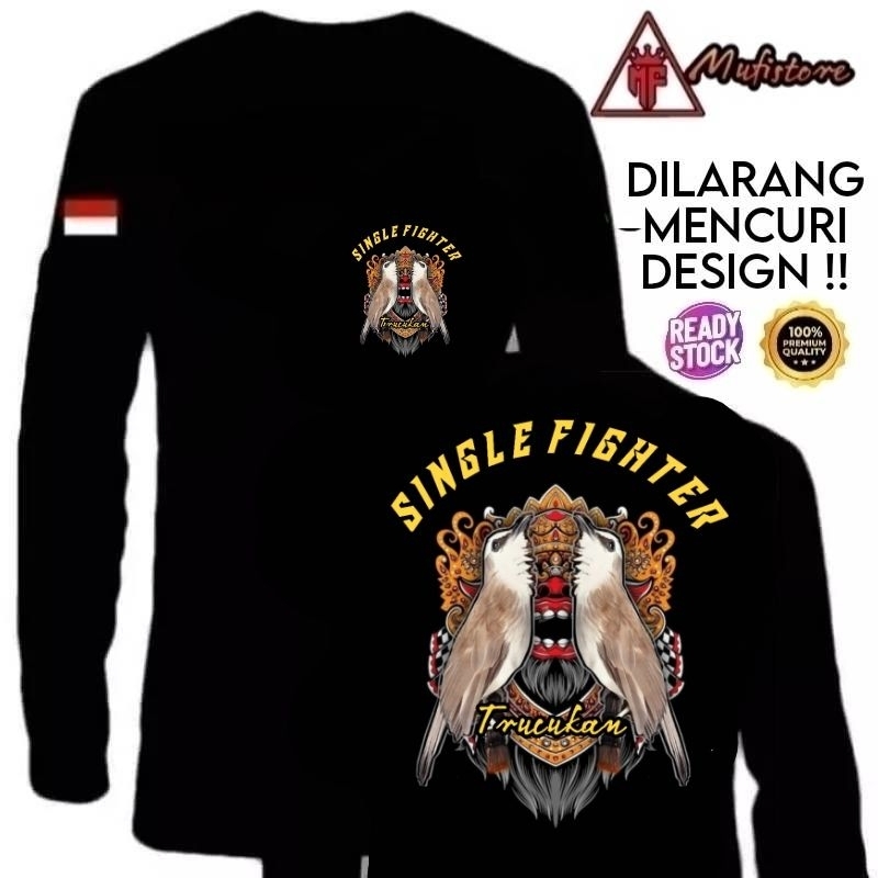 KAOS SINGLE FIGHTER TRUCUKAN BAHAN ADEM BISA KASIH NAMA