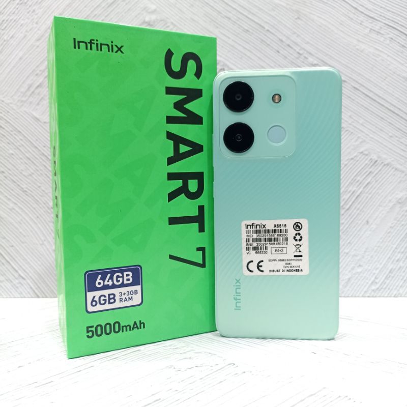 Infinix Smart 7 4/64 GB Handphone Second Fullset
