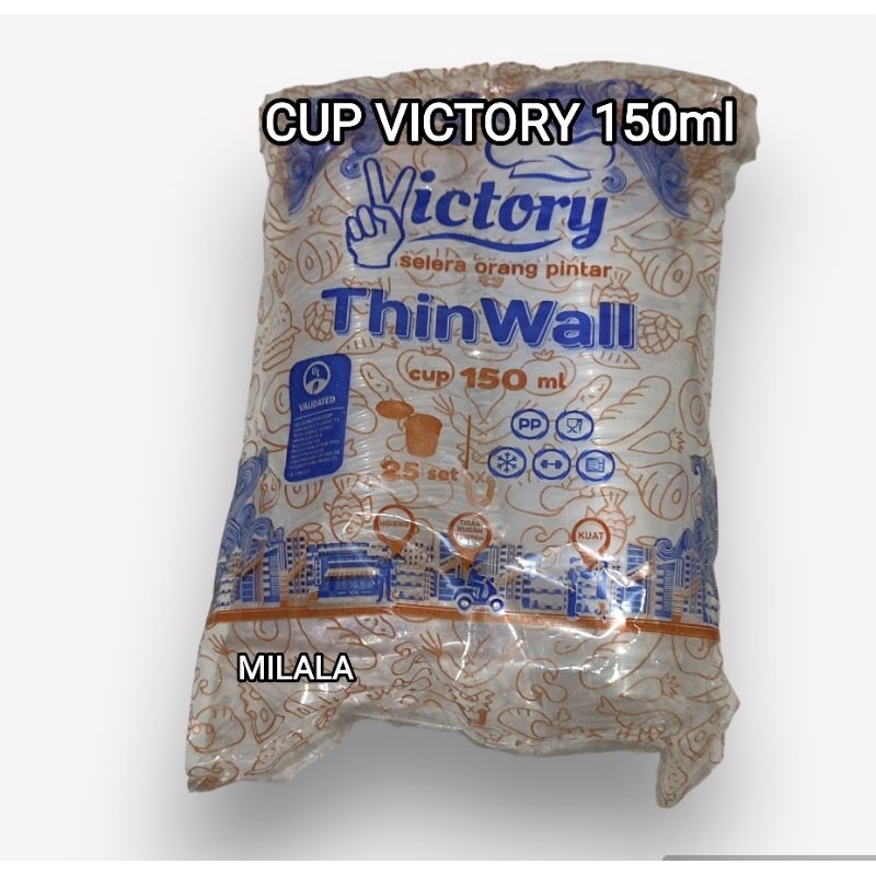 THINWALL CUP 150ml CUP PUDING CUP SAMBEL VICTORY