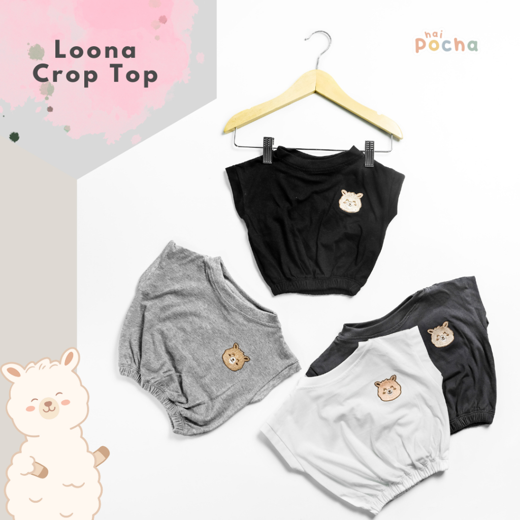 HAIPOCHA - Loona Crop Top - Baju crop anak cewek - Baju anak cewek
