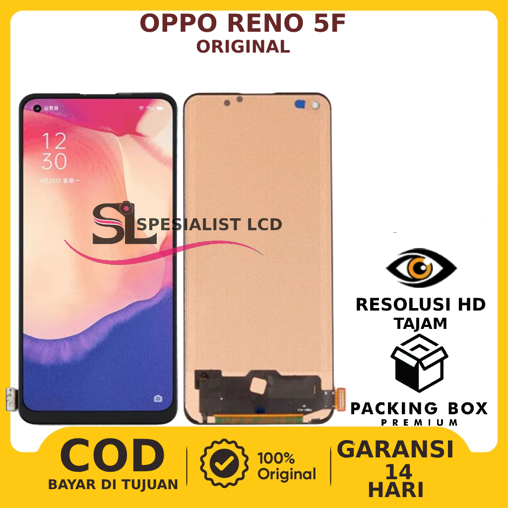 LCD TOUCHSCREEN OPPO RENO 5F ORIGINAL FULLSET GARANSI