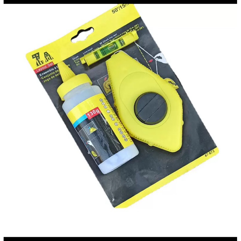 Alat Sipatan Tinta Marking Lot Benang Sipatan Kapur Set