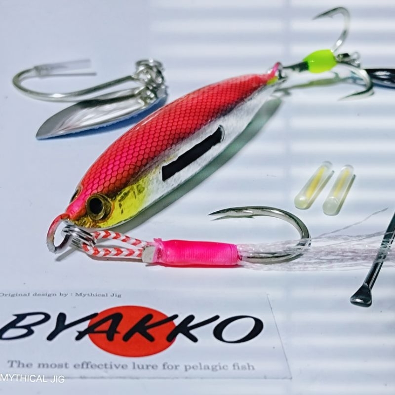 LURE BLADED METAL JIG BYAKKO SERIES PAKET KOMPLIT - jig - umpan laut dasaran
