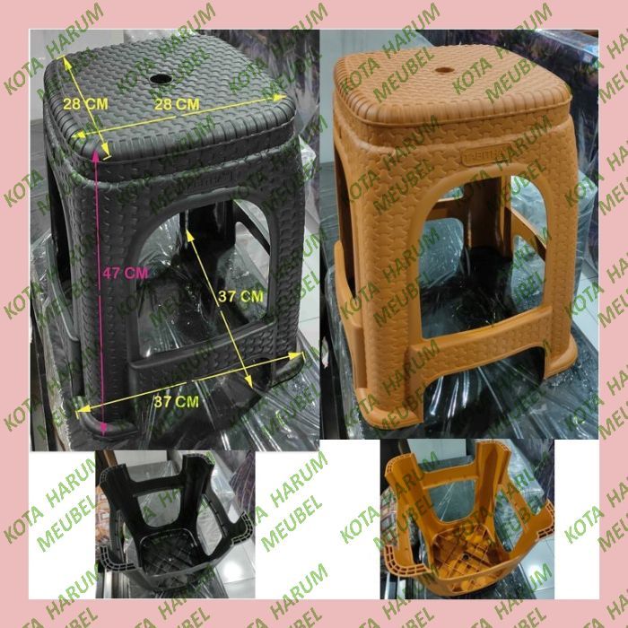 bangku plastik hitam coklat kursi plastik hitam coklat bangku baso bangku bakso plastik kursi susun 