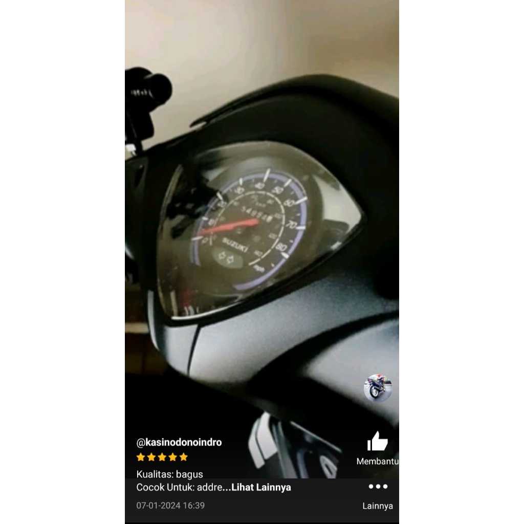 Sticker Speedometer Spidometer Suzuki Address 110 Fi 2015-2017 Variasi Resin QLA