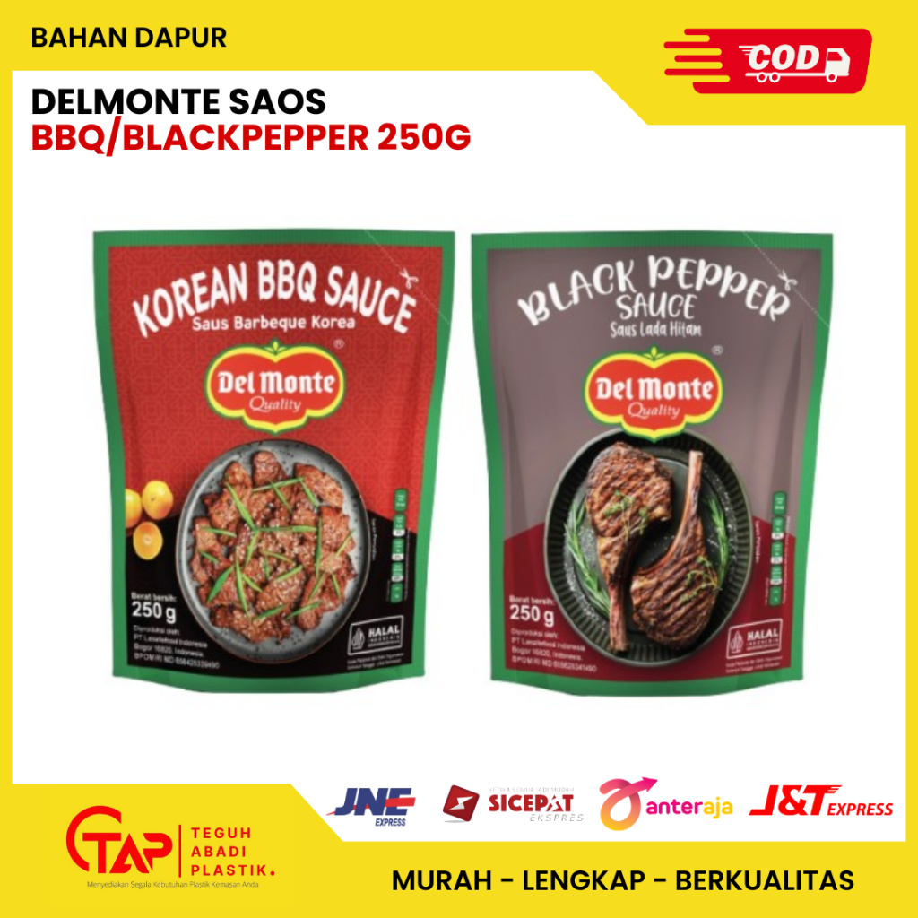 

Delmonte Saos Black Pepper/Korean BBQ 250G