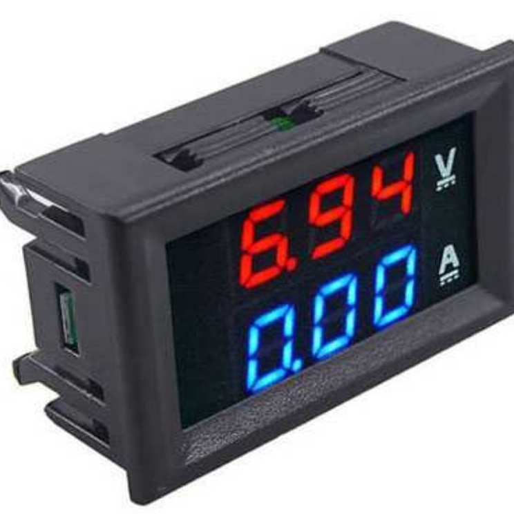 Flash Update  Alat Pengukur Volt Dan Arus Amper Listrik 5V1V DC 1A  Voltmeter Ampere Meter LED Digit
