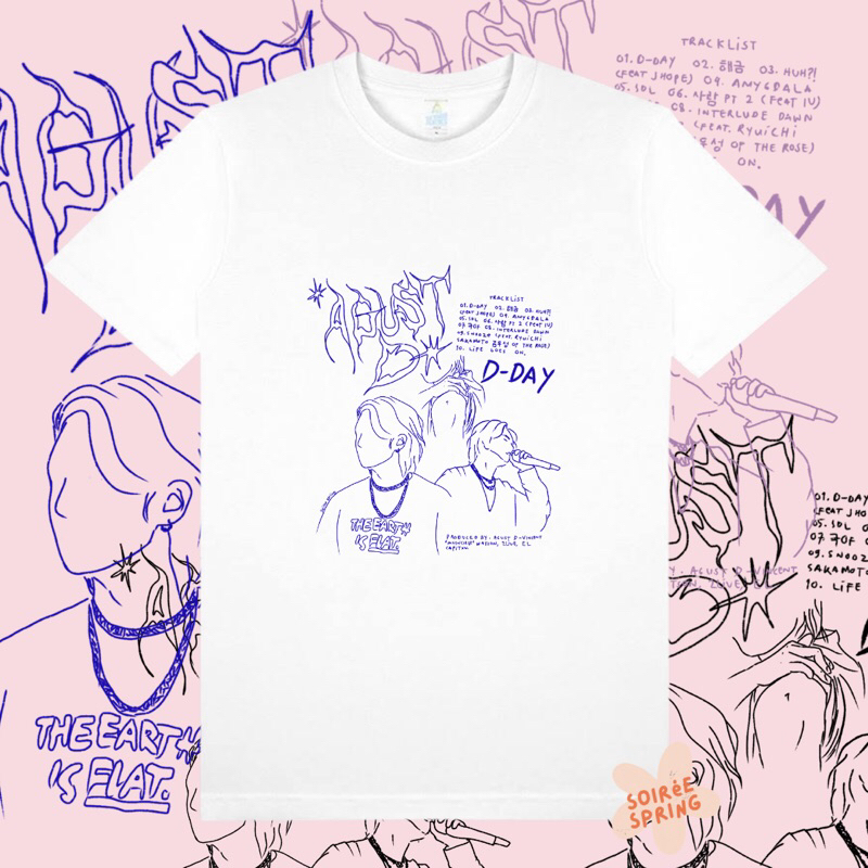 D-Day Tour Suga Tshirt / Kaos Suga BTS / BTS T-shirt