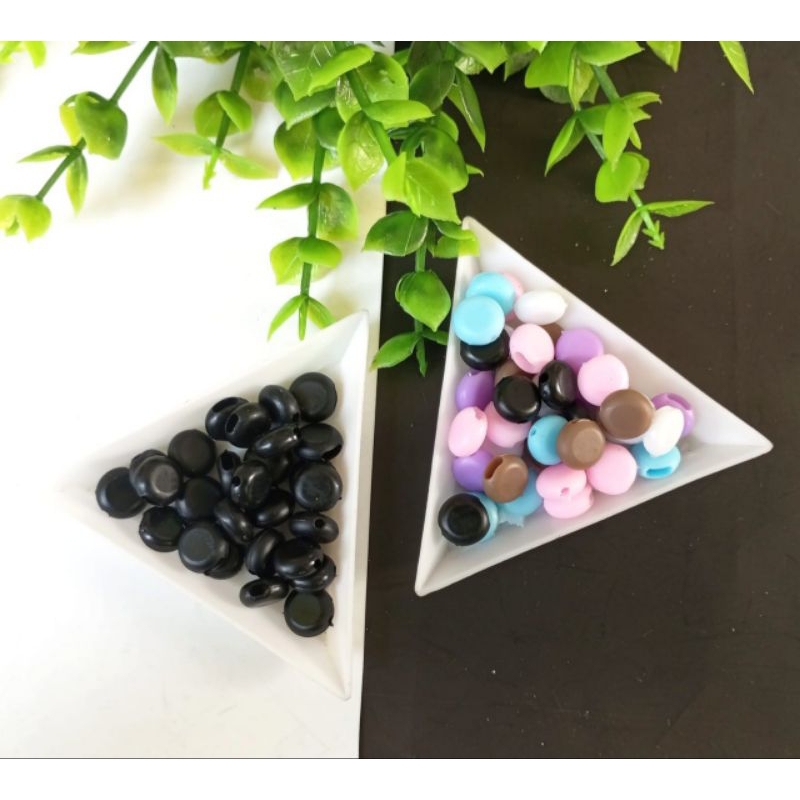 Stopper Karet Bulat Pipih Stopper Karet Stopper Karet Bulat Warna Karet Silicon Bulat Hitam