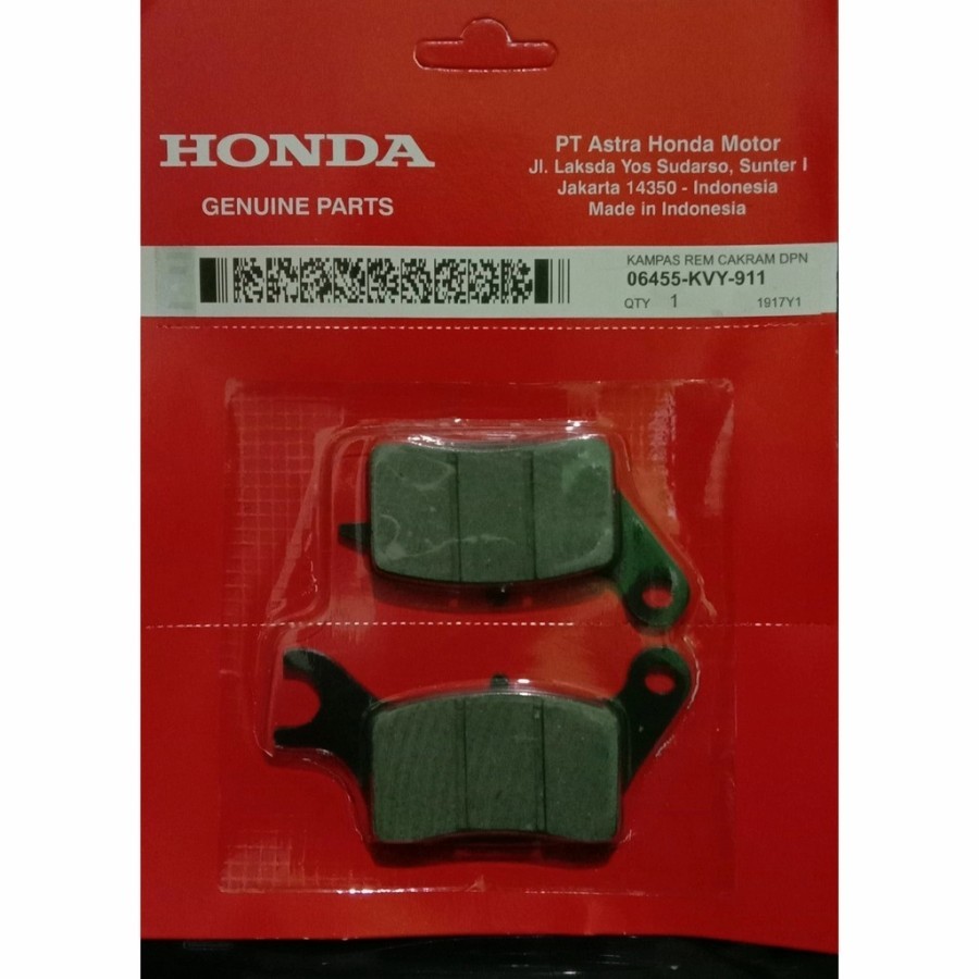 kampas rem pad set depan honda beat karbu 2008 2009