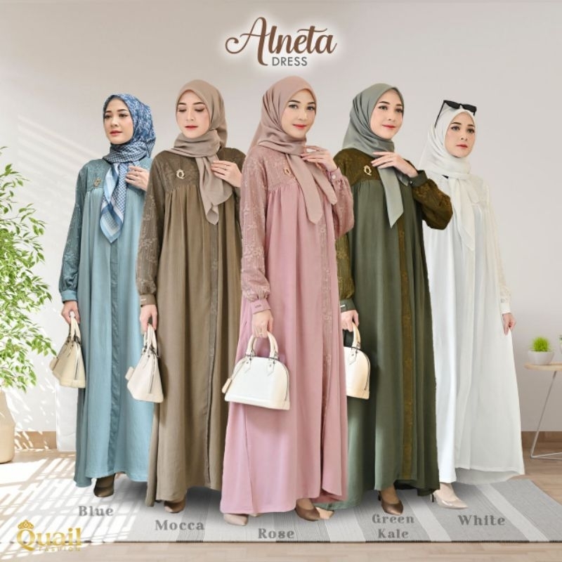Dress Alneta ori Quail Hijab