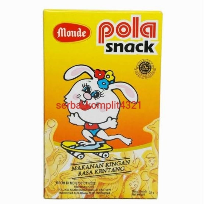 

Monde pola Snack Potato Monde Snack kentang 25gr