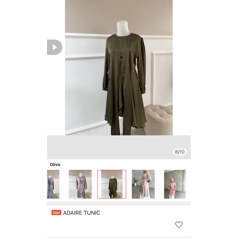 ADAIRE TUNIC BY MEZZALUNA SIGNATURE