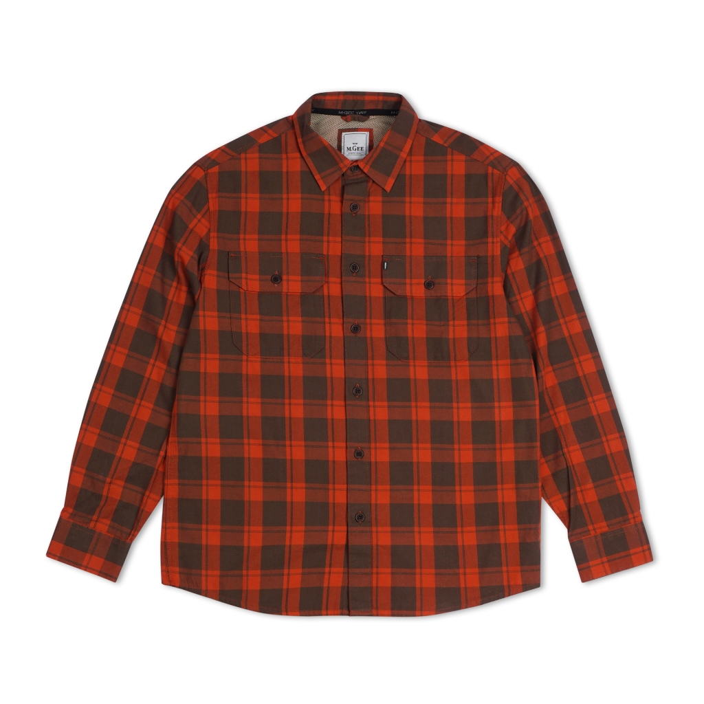 Kemeja MGEE Original - Kemeja Outdoor Lengan Panjang Original MGEE Camper CKKR 028 Orange