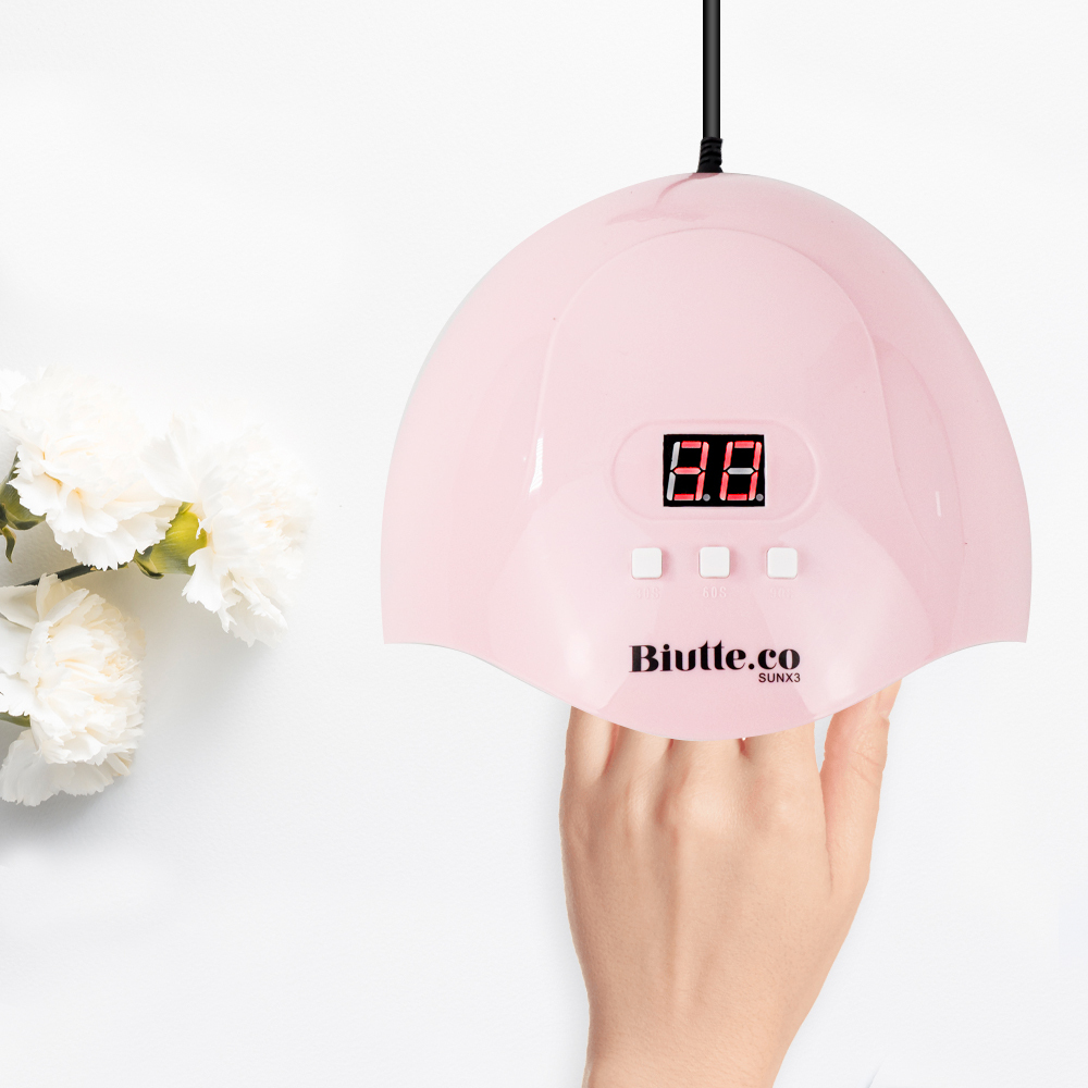 Pengering Kutek Kuku UV LED Nail Dryer 54 W - SUNX3 - Pink