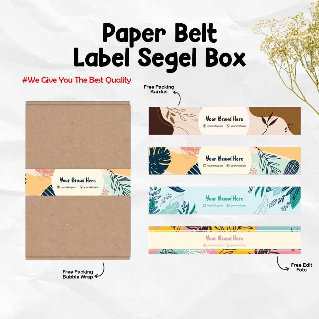 

Cetak Paper Belt / Paper Sleeve / Label Segel Box / Packaging Sleeve / Paperbelt