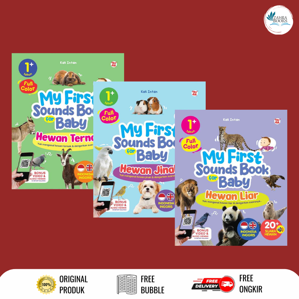 MY FIRST SOUND BOOK FOR BABY – Hewan Ternak, Hewan Liar, Hewan Jinak By Kak Intan - WahyuMedia