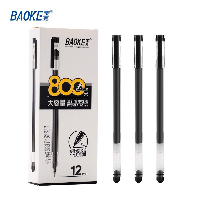 

(Isi 12) BOLPEN GEL 0.5 MM MERK BAOKE PC3948A