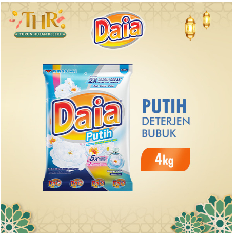 Daia Deterjen Bubuk Putih 4 kg
