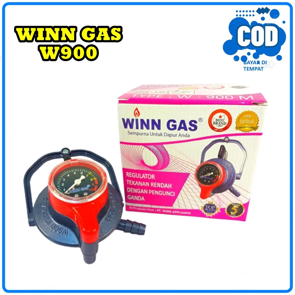 WINN GAS W 900 Regulator Gas Anti Bocor Winn Gas 900 Meter Dobel Lock ORIGINAL
