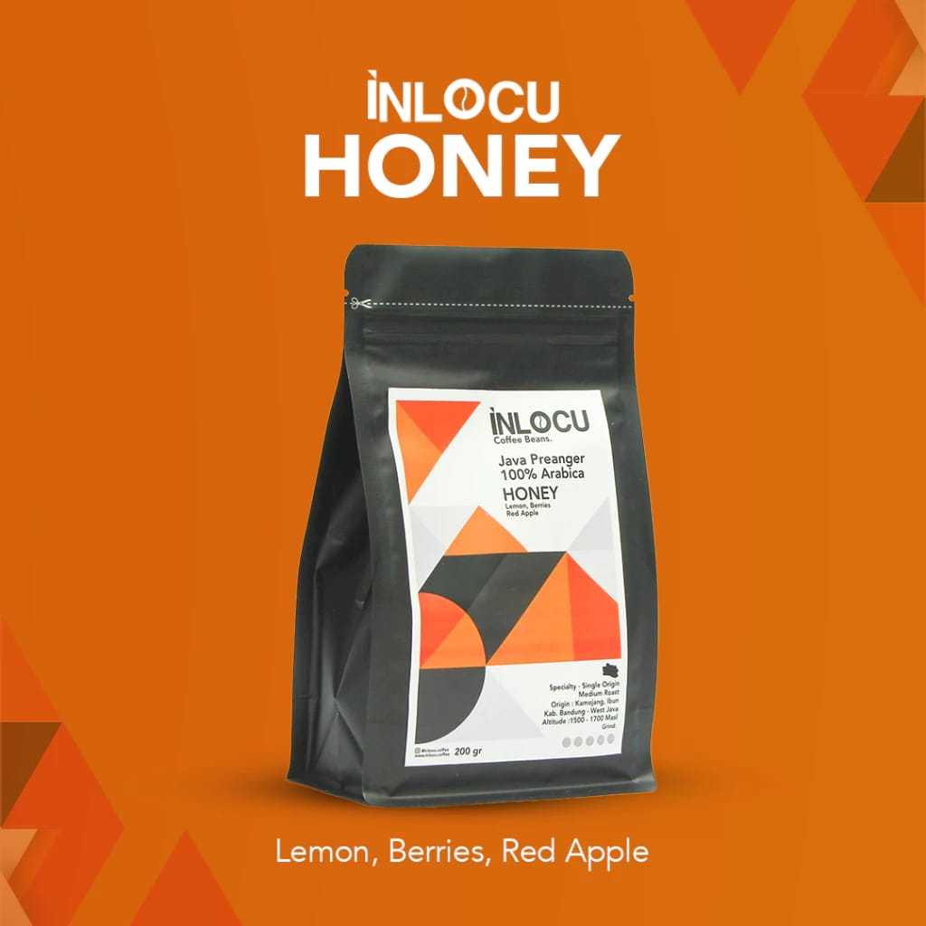 

Kopi Arabica Java Preanger Honey Kamojang 200gr Inlocu kemasan pouch