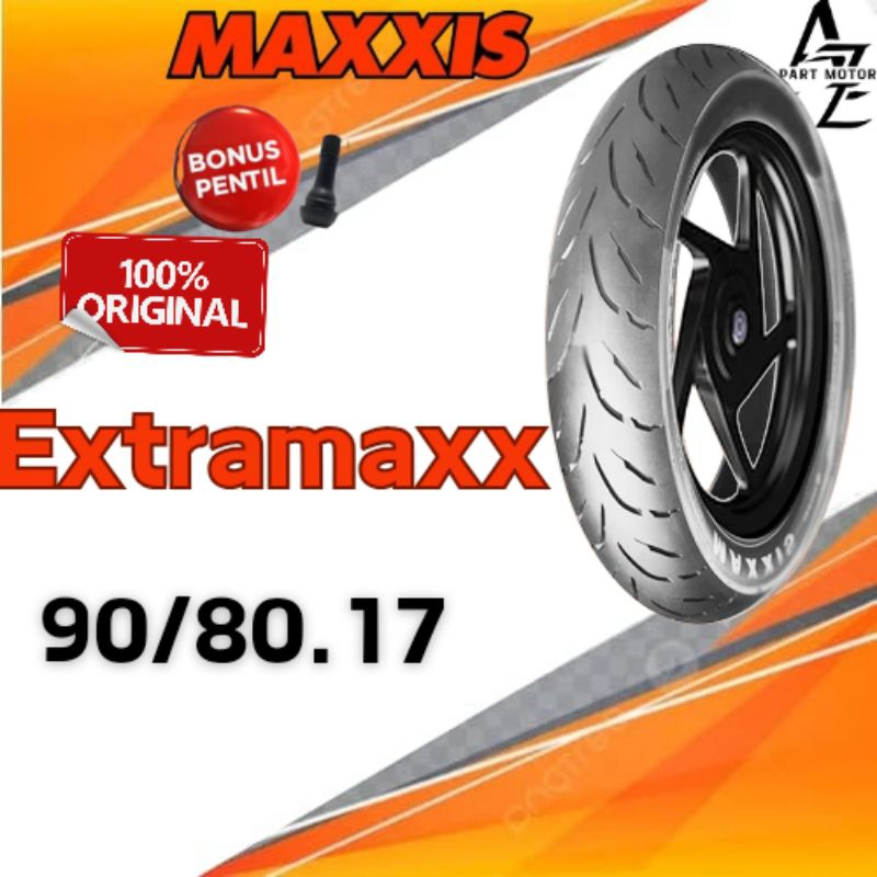 BAN TUBLES MAXXIS EXTRAMAXX 90/80.17 FREE PENTIL