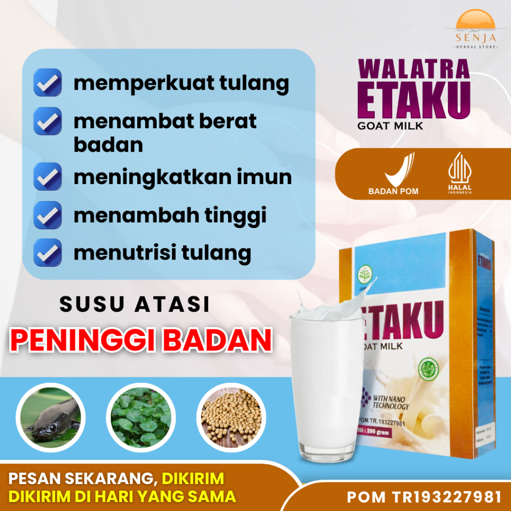 

Susu Peninggi Badan Untuk Anak dan Dewasa, Susu Penambah Tinggi Badan Remaja - Etaku Goat Milk