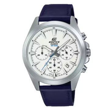 Jam Tangan Pria Casio Edifice EFV-630L-7AVUDF - Chronograph dengan 3 Subdial, Tahan Air 100m, Kulit Biru