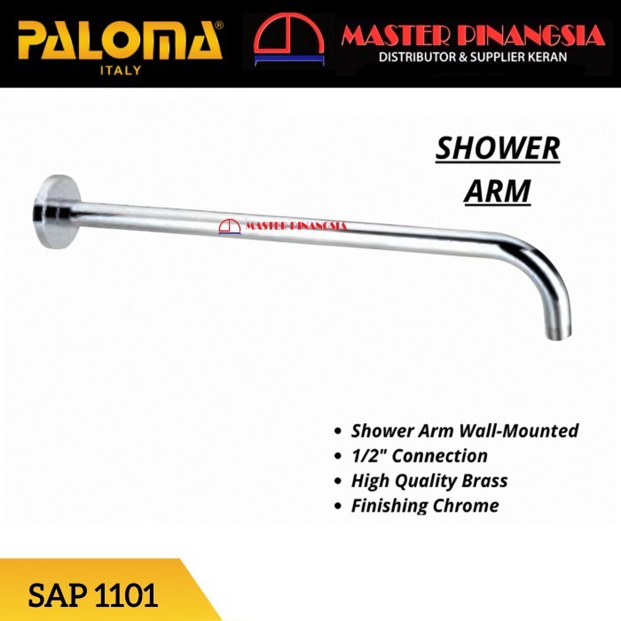 PALOMA SAP 1101 SHOWER ARM PIPA RAINSHOWER DINDING KAMAR MANDI