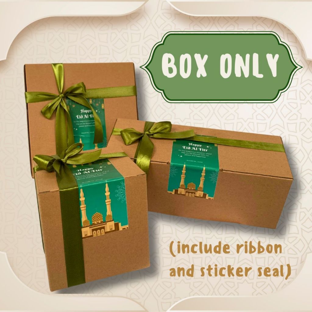 

Box / Dus Hampers Spesial Ramadhan - BOX ONLY (include pita hiasan dan stiker seal tema Ramadhan)