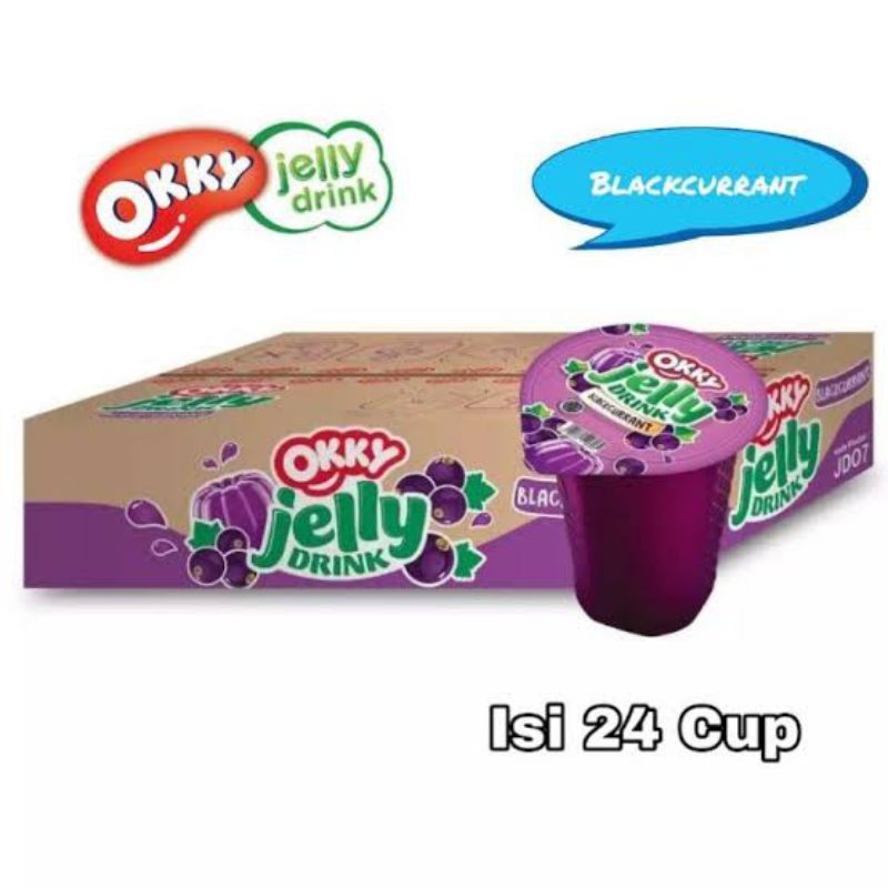 

OKKY JELLY DRINK BLACKCURRANT 145 ML, 1 DUS ISI 24 PCS