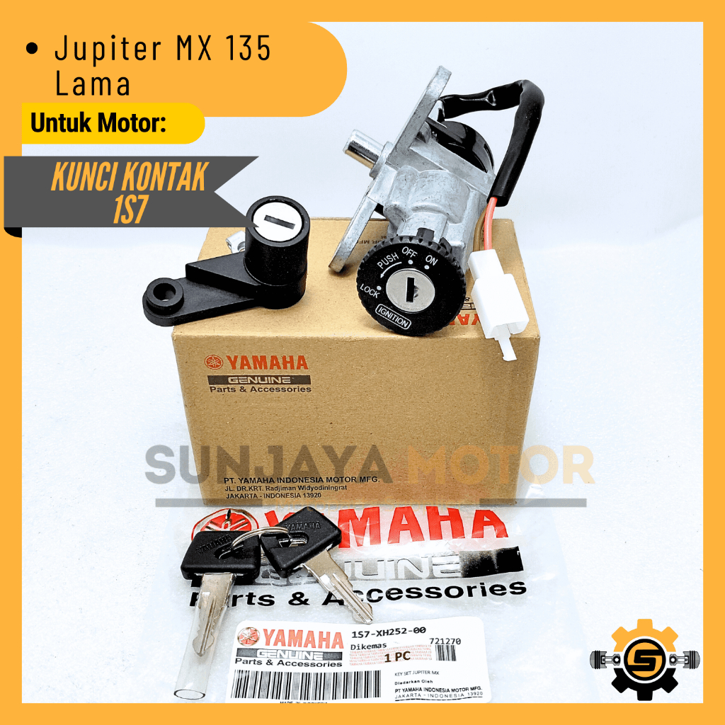 Kunci Kontak Set 1S7 Keyset Original Yamaha Jupiter MX 135 Lama Jupiter MX Old Kunci Motor 1 Set Key