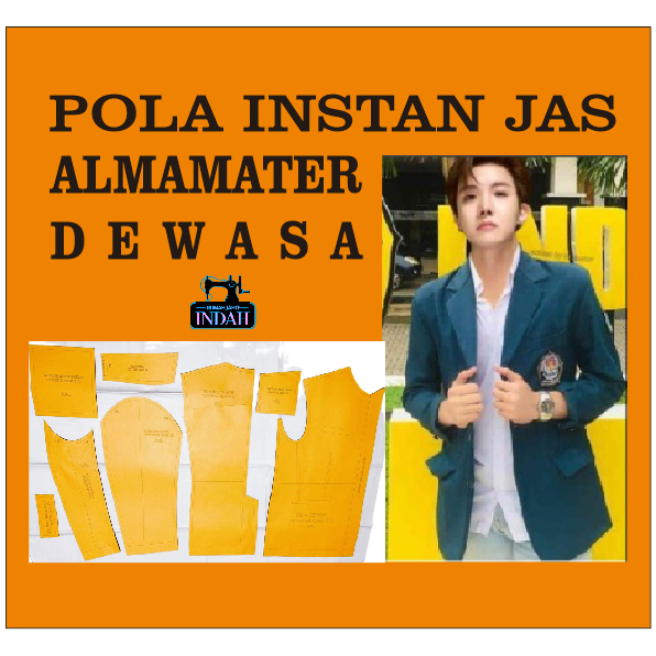 Pola Instan Pola Baju POLA JAHIT JAS ALMAMATER