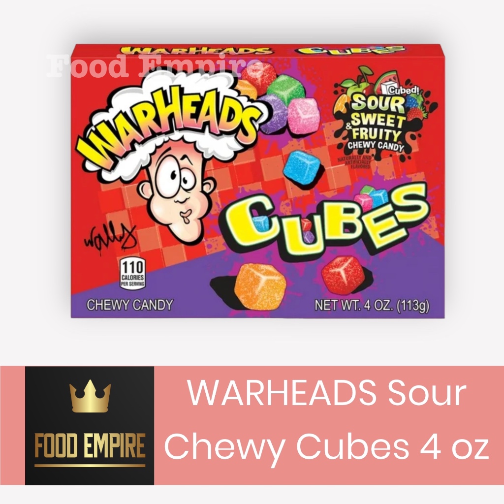 

WARHEADS Sour Chewy Cubes 4 oz | Chewy Candy 113 gram