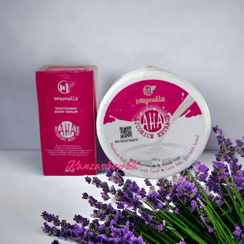 BLEACHING BADAN MISONELLS ORIGINAL-AHA MISONELLS-bleaching pemutih badan bpom
