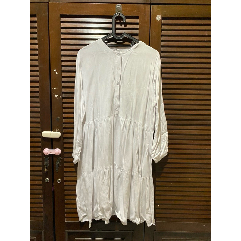 (PRELOVED) Maryam Tunik - Midi Tunik Putih