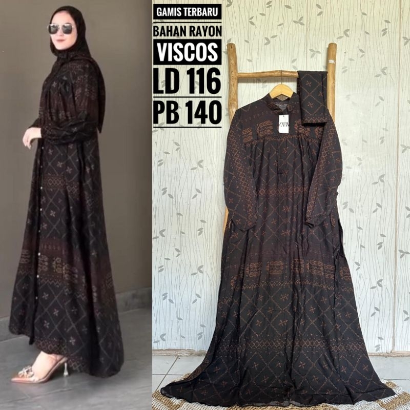 ZAHIRA GAMIS SET ETNIK // GAMIS SET ETNIK ORIGINAL