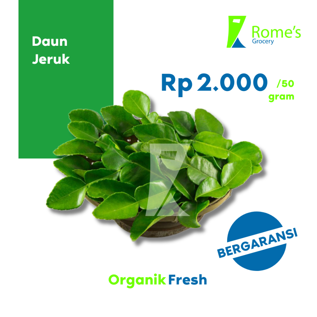 

Daun Jeruk | 10 Gram | Fresh&Organik | Bergaransi | Rome's Grocery