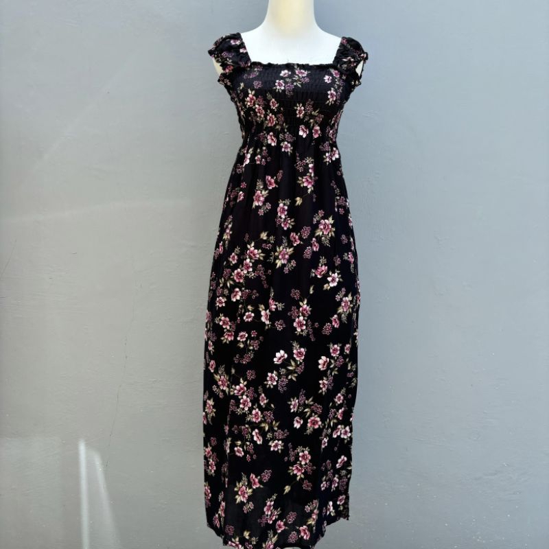 Dress kerut panjang bali