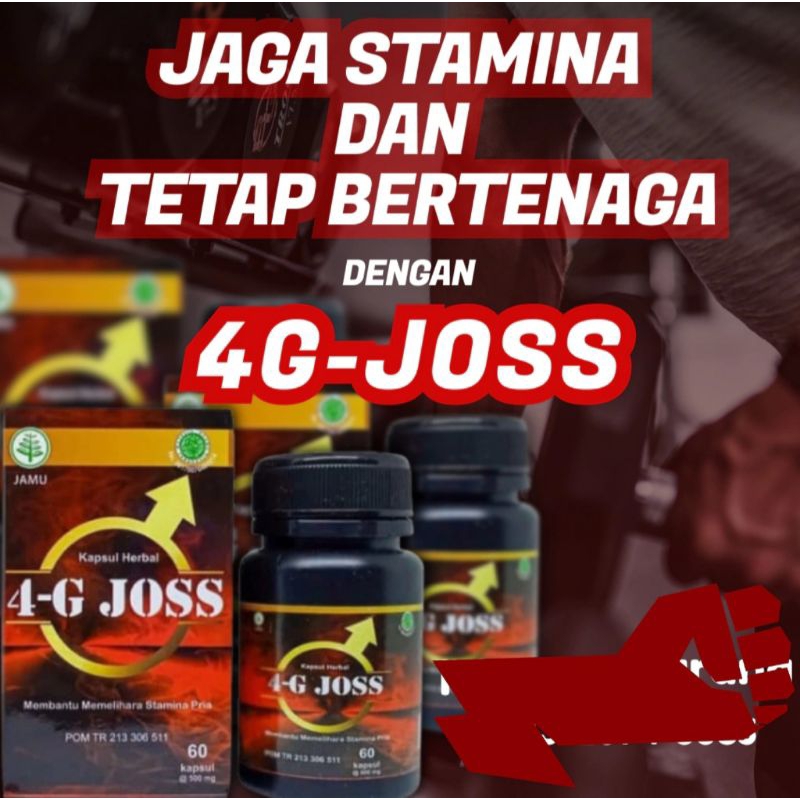 4G JOSS Kapsul Herbal Penambah Stamina Pria Original (BPOM)