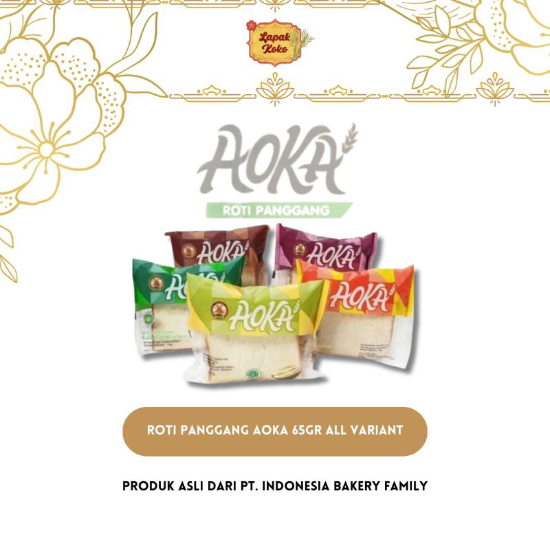 

[8Pcs] Roti Panggang Aoka 65gr ALL VARIANT