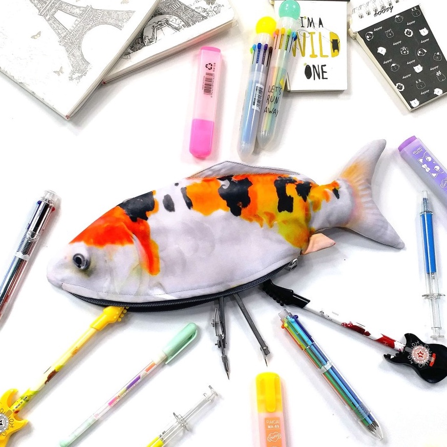 

Ready Tempat Pensil Ikan Koi untuk Penggemar Ikan Aquarium 84