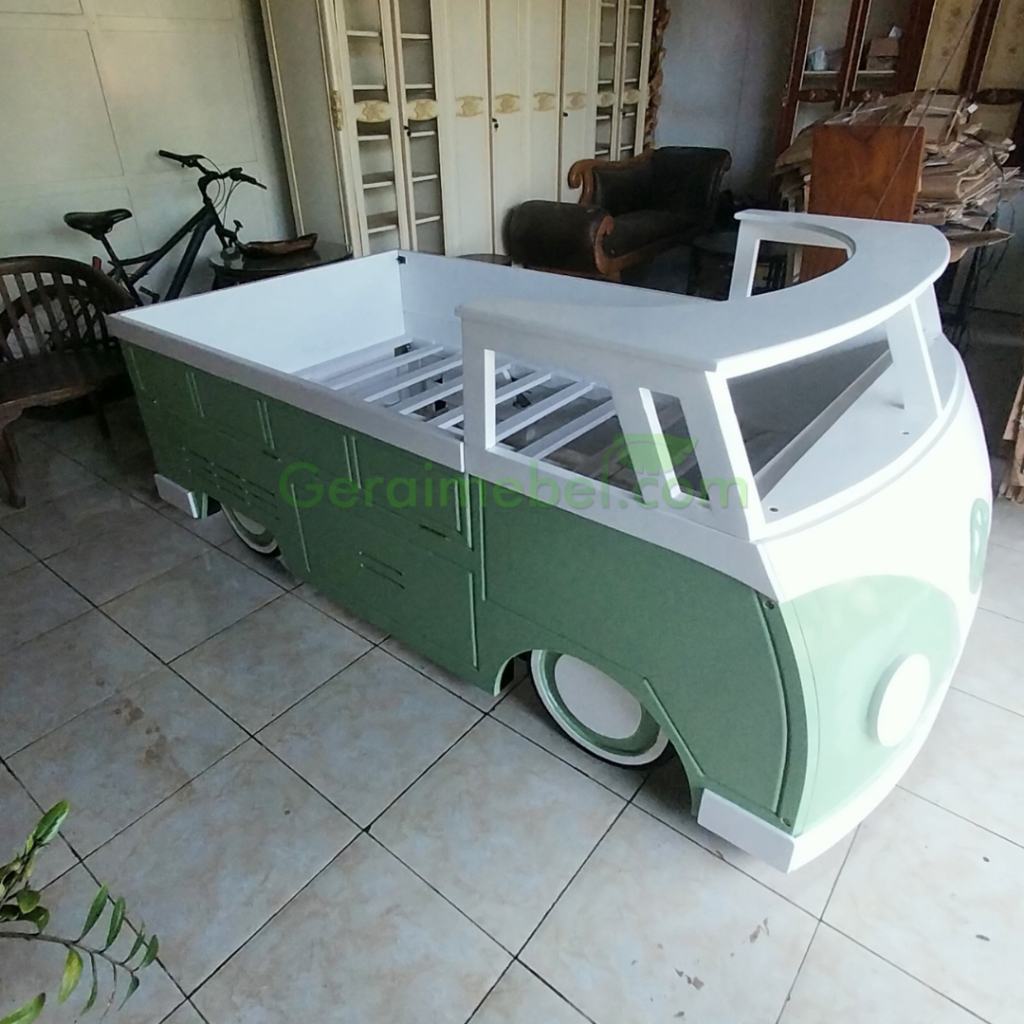 Tempat Tidur Anak Karakter Bentuk Mobil,Rangka Dipan Minimalis 120 cm