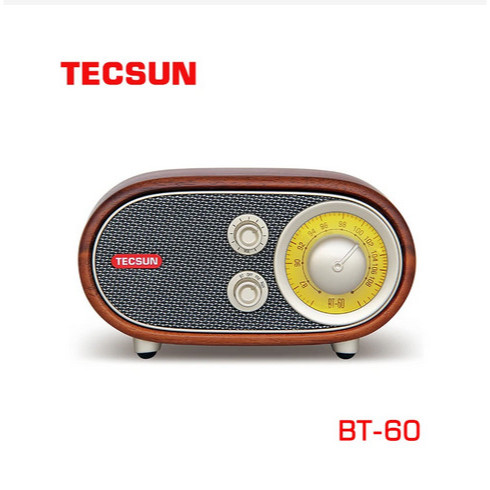 speaker bluetooth tecsun BT60 radio classic HiFi radio kayu asli ori